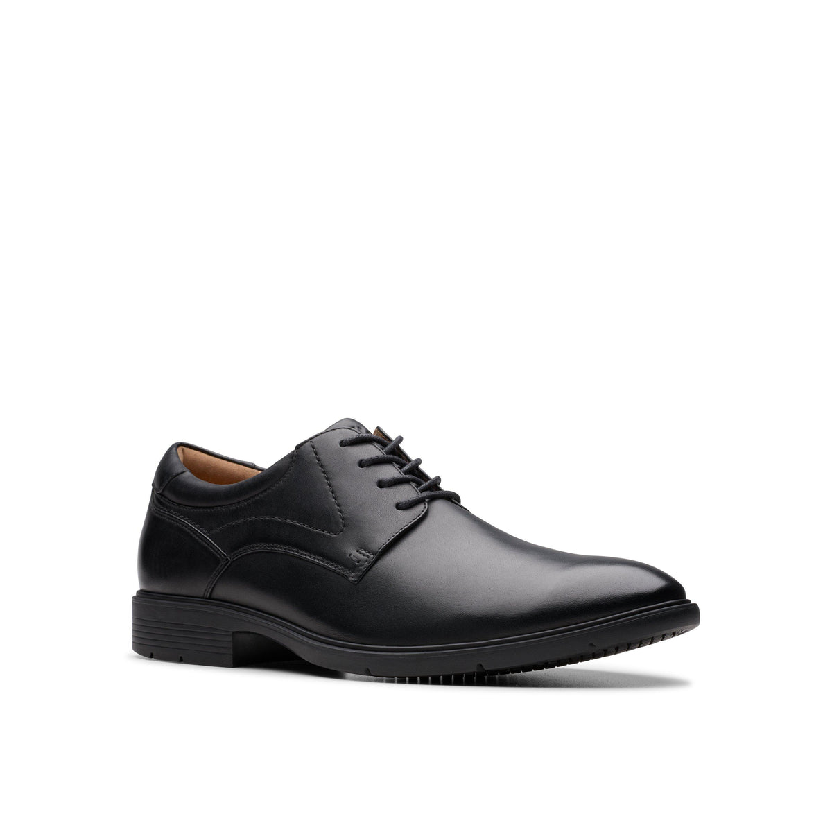 Men's Eldredge Plain Black Leather by Clarks