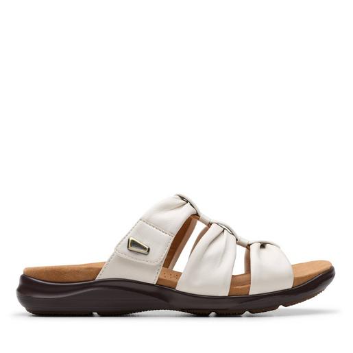 Kitly Slide Cream Leather by Clarks