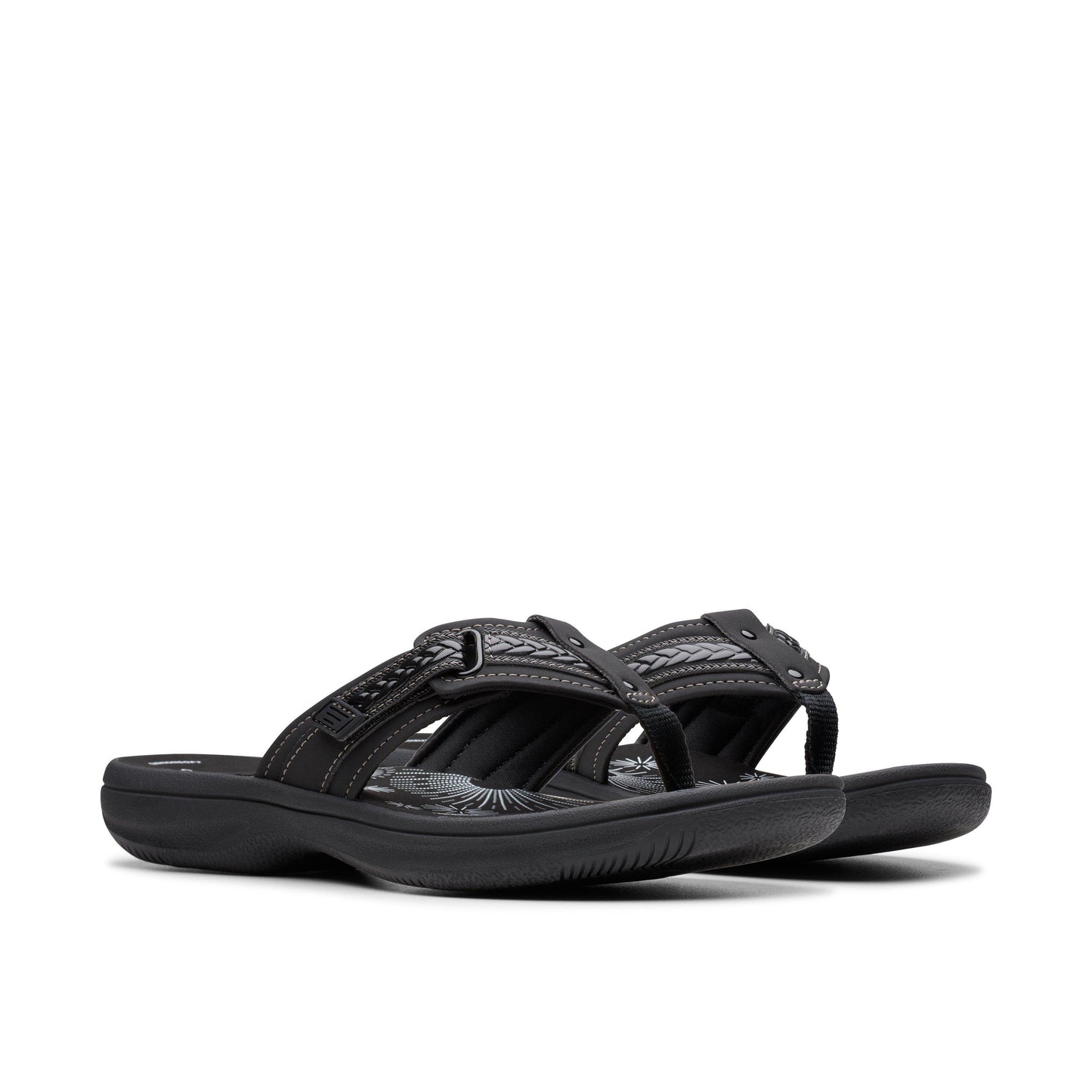 Breezey Sun Black/Black by Clarks