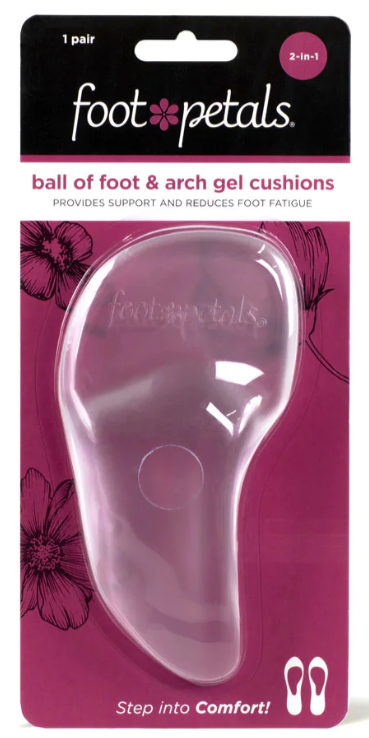 2-IN-1 GEL BALL OF FOOT & ARCH SUPPORT CUSHIONS by foot petals