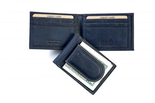 Paul & Taylor RFID Card & Clip Bifold Horizontal from Classic Look, INC