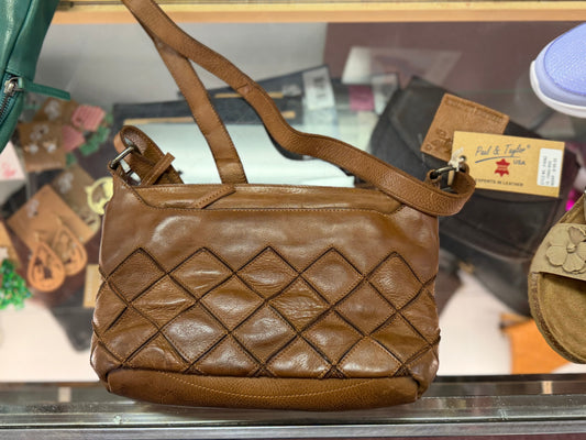 Paul & Taylor Leather Crossbody by Classic Look, Inc