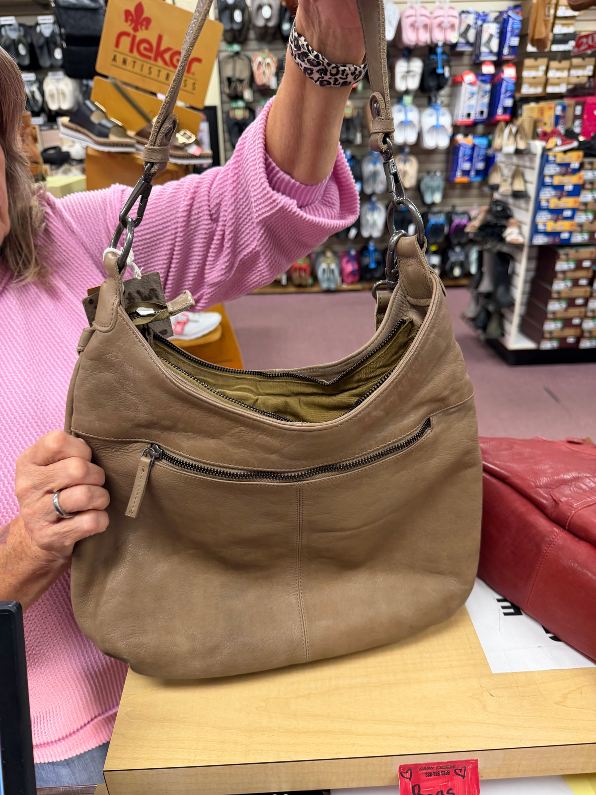 Paul & Taylor Leather Hobo Bag/Crossbody from Classic Look, Inc