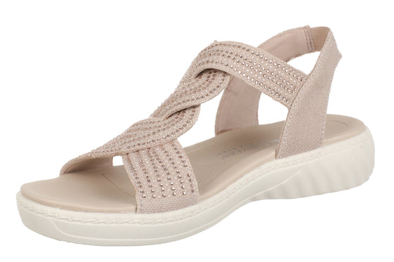 Lilly Bright Strappy Sandal by Bzees
