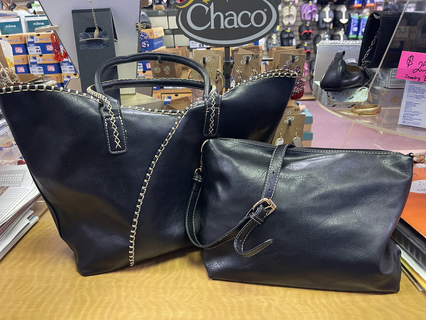 Fiore Tote Bag w/shoulder purse
