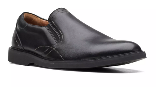 Men's Malwood Easy Black Leather by Clarks