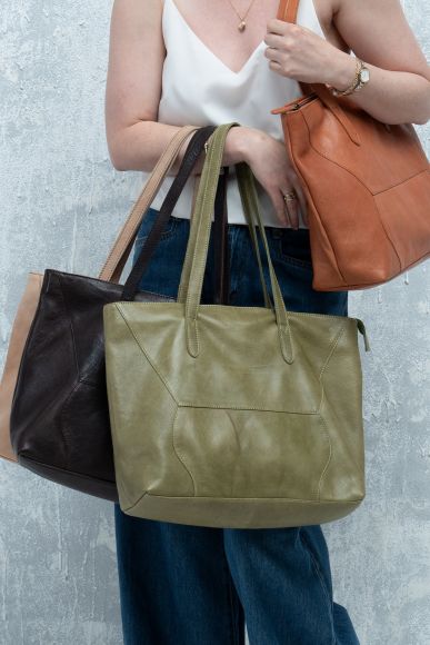 Leather Tote Bag by Classic Look, INC