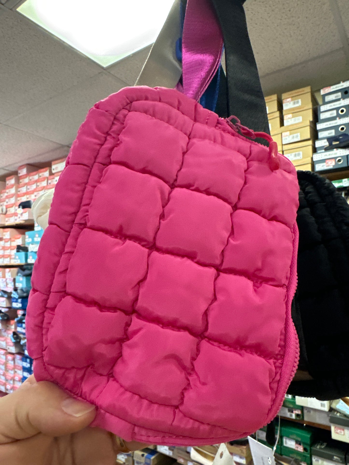 Quilted Puffer Bum Bags by Queens Designs