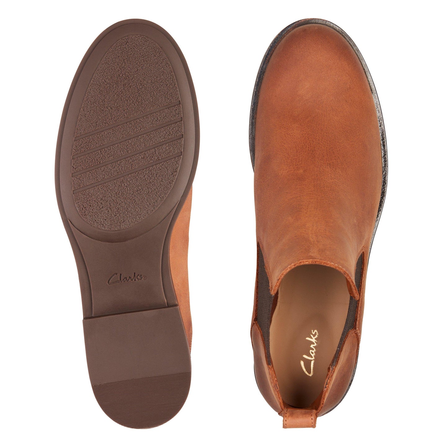 Memi Top Dark Tan Leather by Clarks