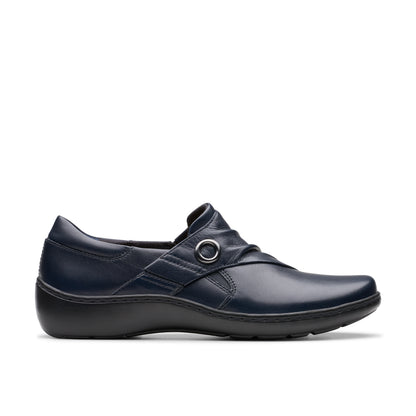 CORA AUBRIE NAVY LEATHER by Clarks