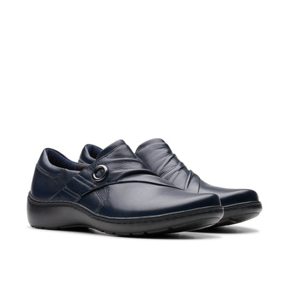 CORA AUBRIE NAVY LEATHER by Clarks