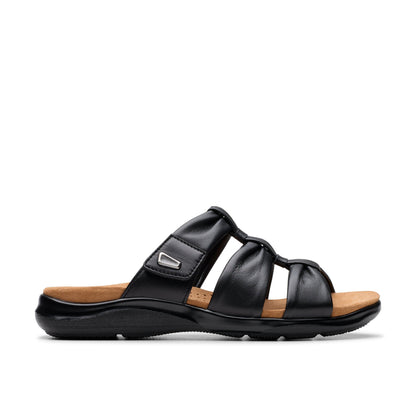 Kitly Slide Black Leather by Clarks