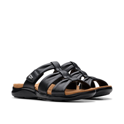 Kitly Slide Black Leather by Clarks