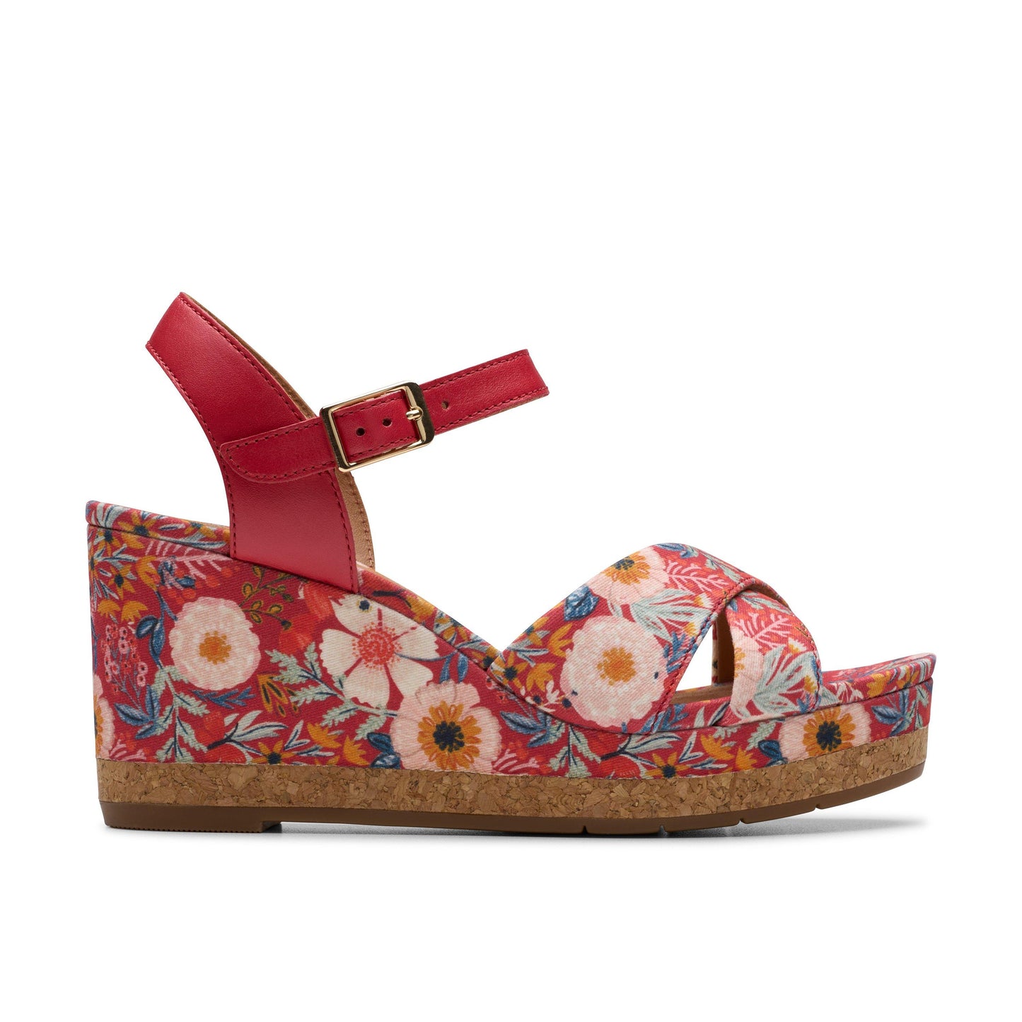 Chicly Floral Red Print by Clarks