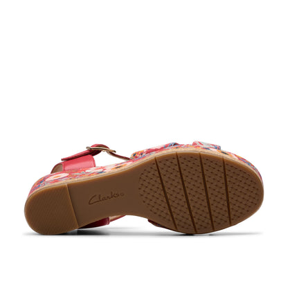 Chicly Floral Red Print by Clarks