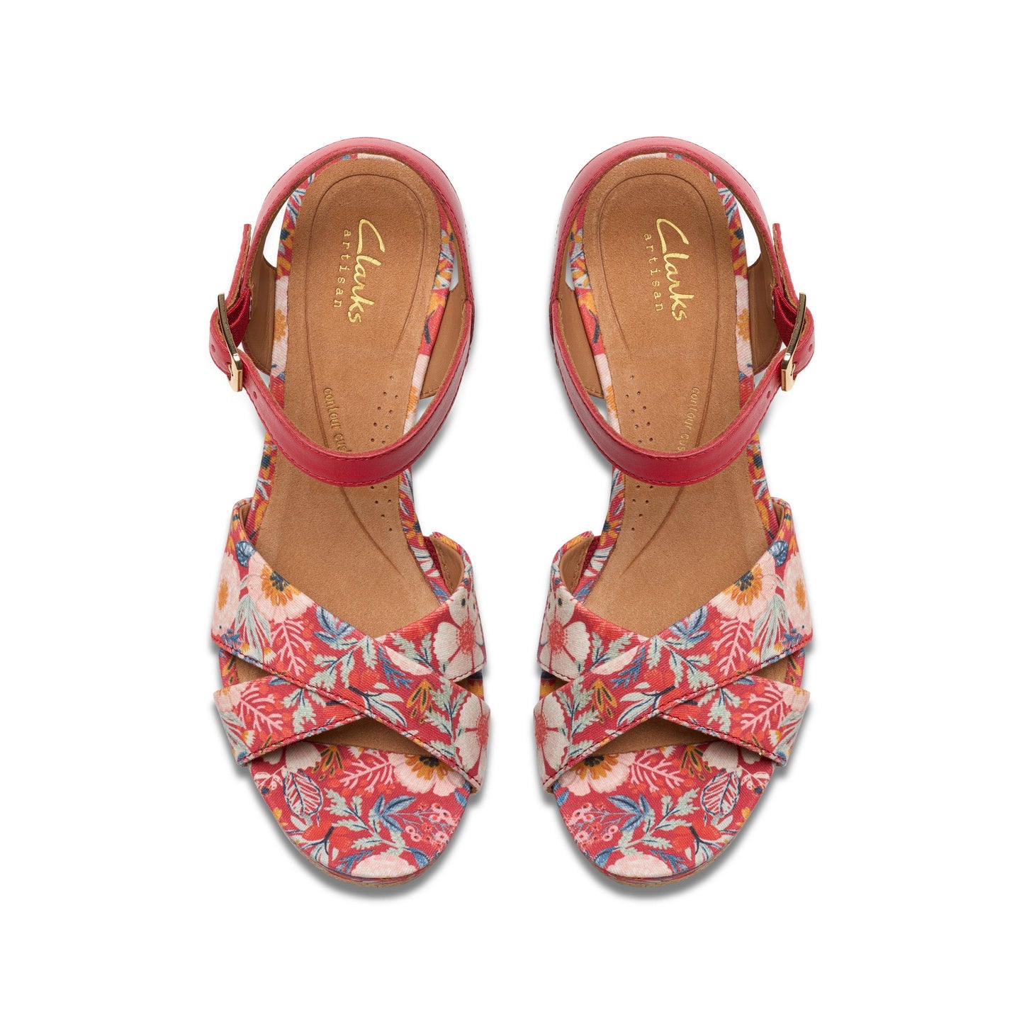 Chicly Floral Red Print by Clarks