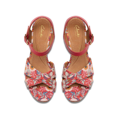 Chicly Floral Red Print by Clarks