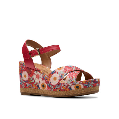 Chicly Floral Red Print by Clarks