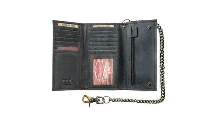 Paul & Taylor Men's Chained Biker/Trucker RFID Credit Card Wallet from Classic Look