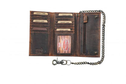 Paul & Taylor Men's Chained Biker/Trucker RFID Credit Card Wallet from Classic Look