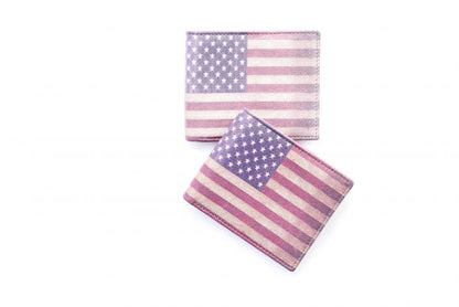 Mountain Leathers American Flag RFID Bifold from Classic Look