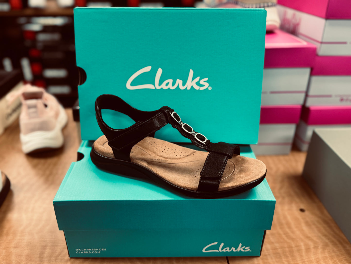 Kitly Gem Black Leather by Clarks