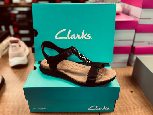 Kitly Gem Black Leather by Clarks