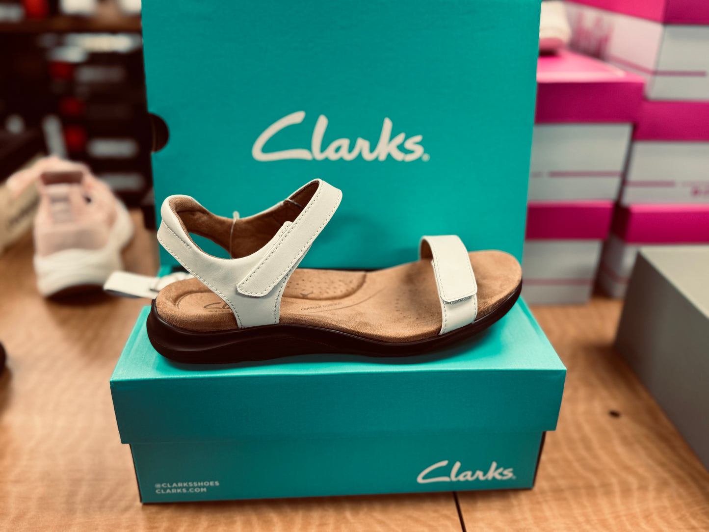 Kitly Gem White Leather by Clarks