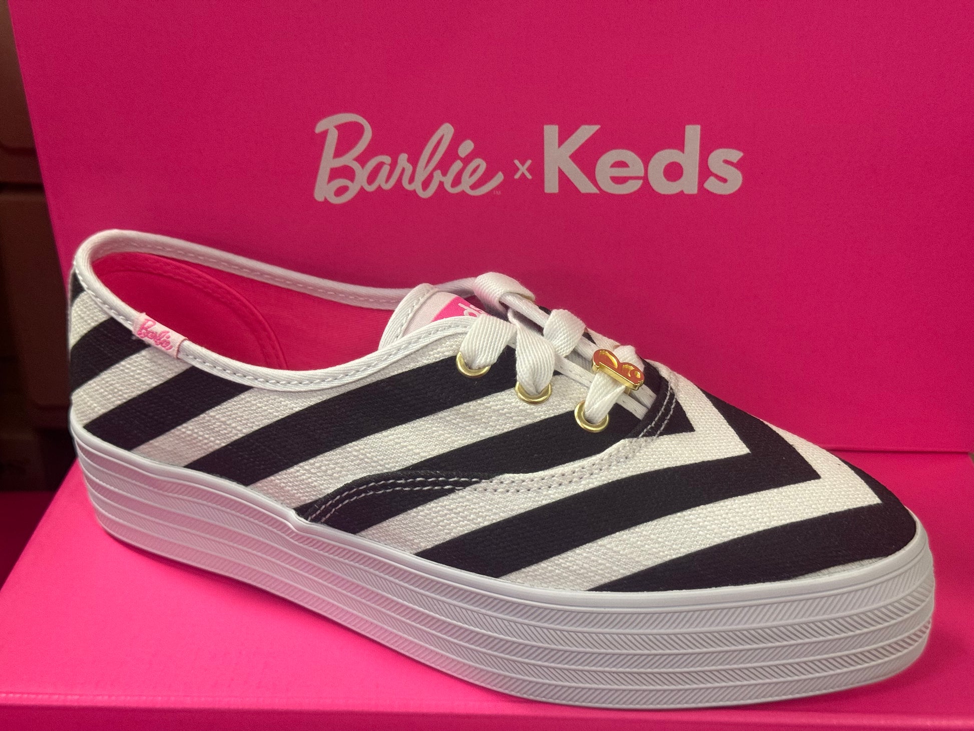 Keds Barbie Point Striped Bags and Shoes Corbin