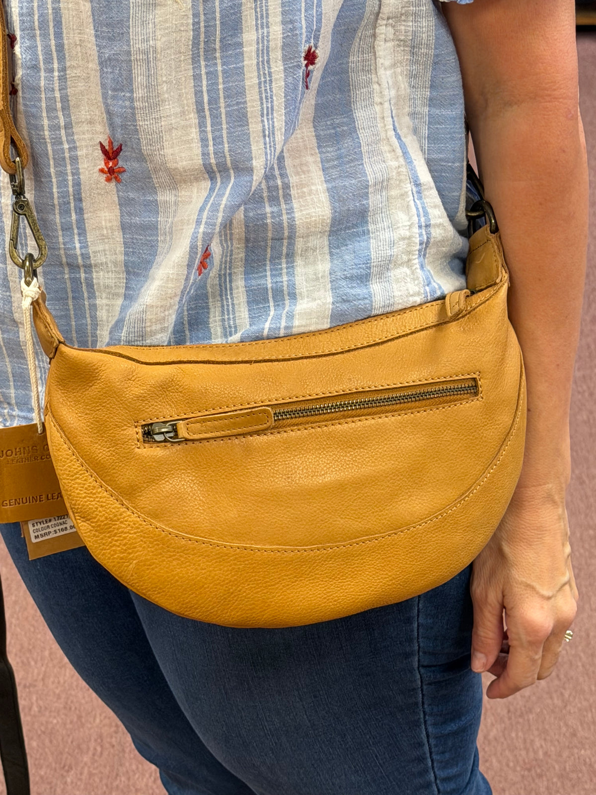 John's Creek Half Moon Crossbody from Classic Look, Inc