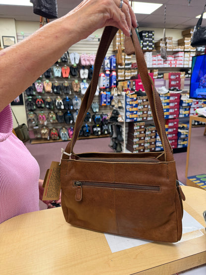 John's Creek Bucket Style Leather Bag from Classic Look, Inc