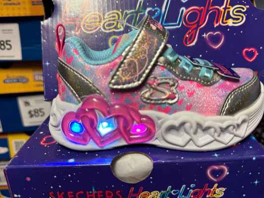 Skechers Girls Infinite Heart Lights - Heart Jewels