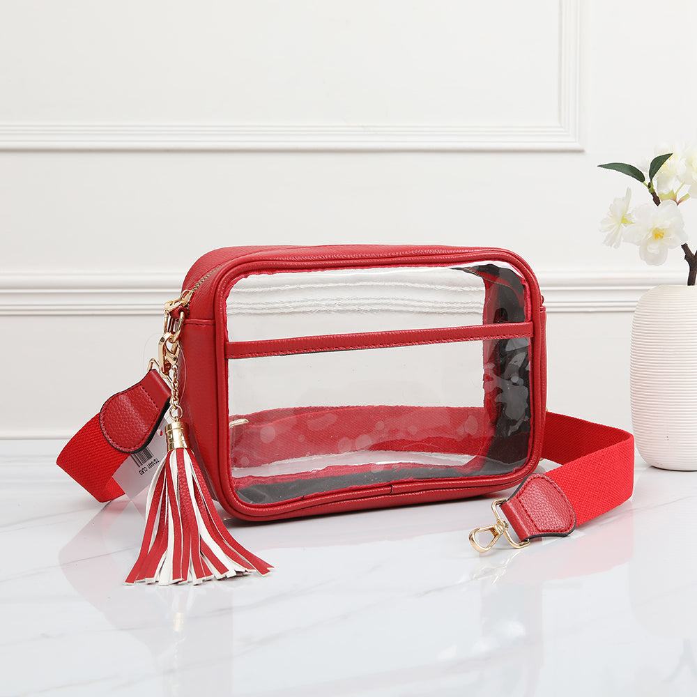 CLEAR CROSSBODY BAG by Queens Designs