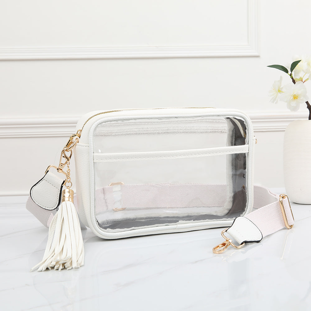 CLEAR CROSSBODY BAG by Queens Designs