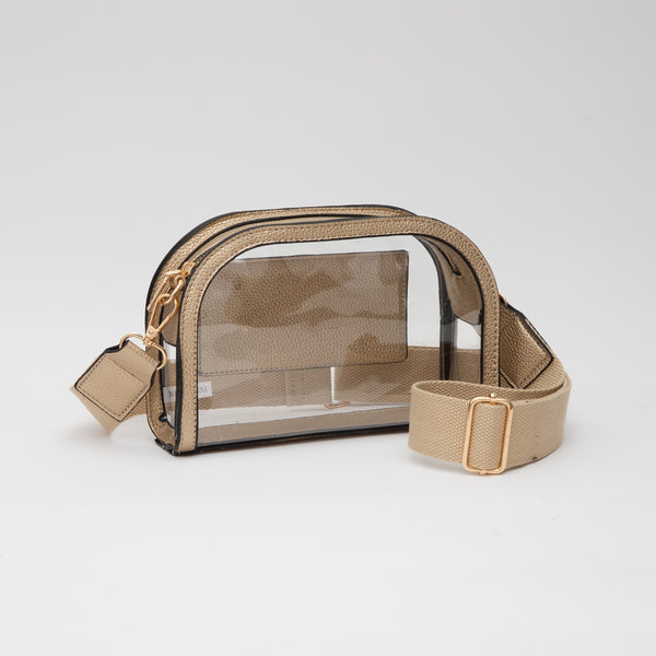 Game Day Stadium Clear Crossbody Bag by Queens Designs