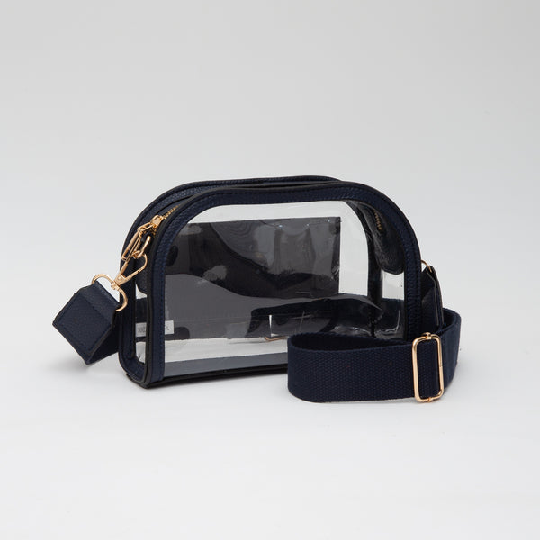 Game Day Stadium Clear Crossbody Bag by Queens Designs