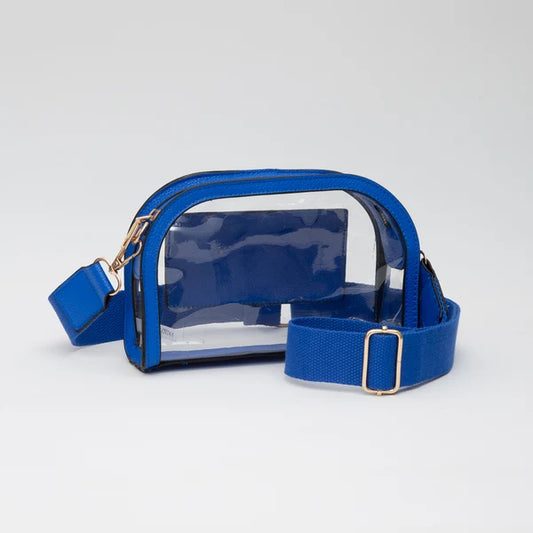 Game Day Stadium Clear Crossbody Bag by Queens Designs