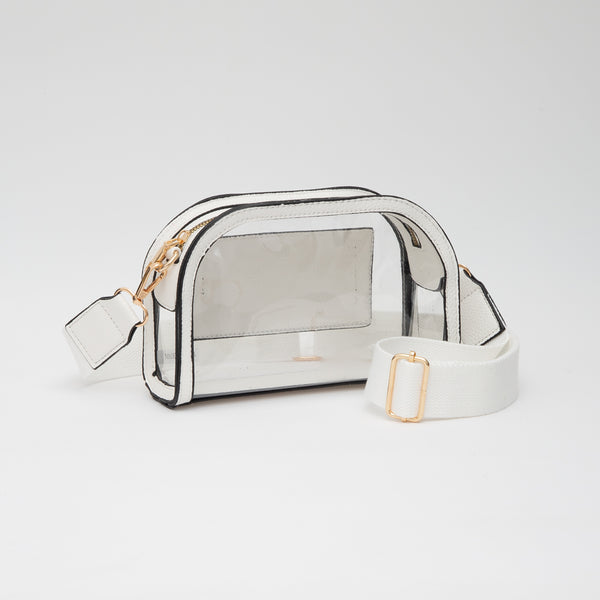 Game Day Stadium Clear Crossbody Bag by Queens Designs