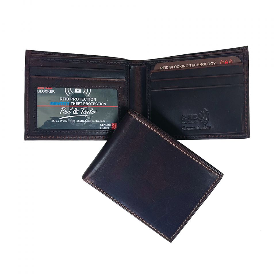 Men's Paul & Taylor RFID Bi-fold Wallet by Classic Look, Inc
