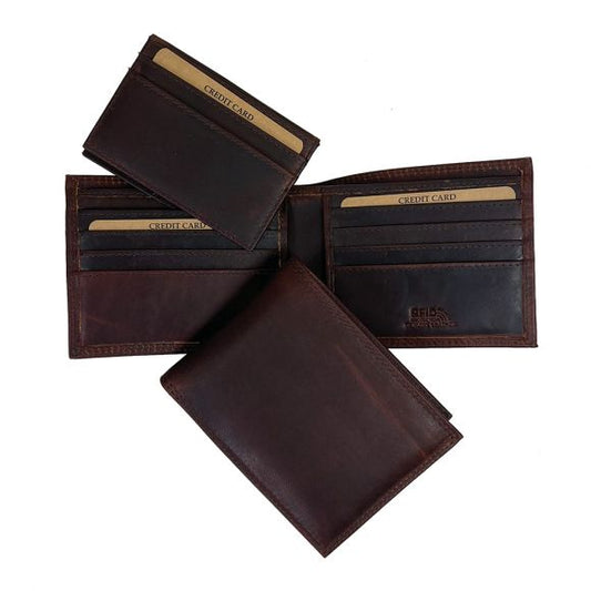 Men's Jack Bull RFID Bi-fold Wallet with Removable card holder by Classic Look, Inc