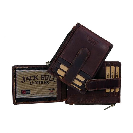 Jack Bull Leather RFID Wallet by Classic Look, Inc