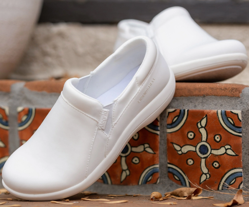 Duette Liquid White Shoe by Alegria