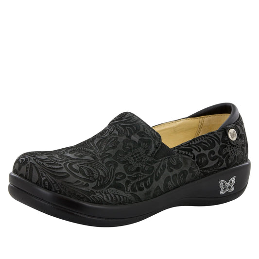 Keli Black Embossed Paisley Professional Shoe by Alegria