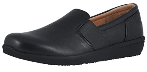 Vionic Magnolia Gianna Black Leather Slip-On Flats Size 6 Vionic Women main image 2