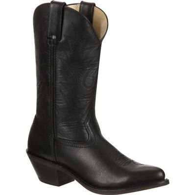 DURANGO® WOMEN'S BLACK LEATHER WESTERN BOOT