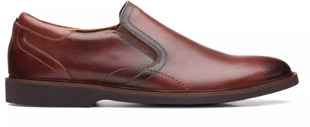 Men's Malwood Easy Brown Leather by Clarks